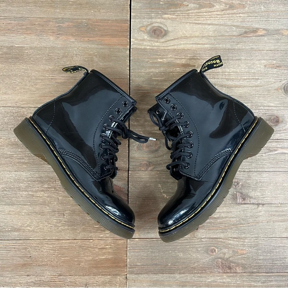 Dr. Martens 1460 Patent Leather Lace Up Boots